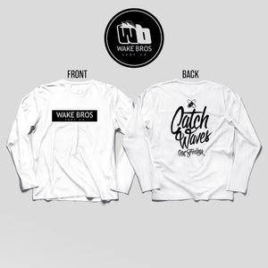 Long sleeve "Catch Waves" unisex t-shirt