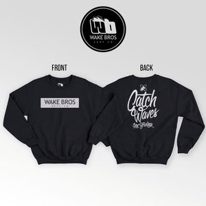 "Catch Waves" crew neck unisex sweatshirt