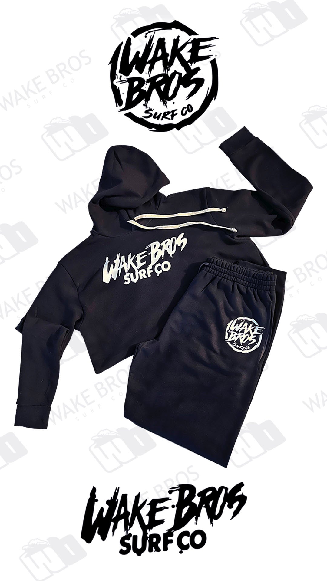 WB Graffiti Black Sweat suit (top + bottom)