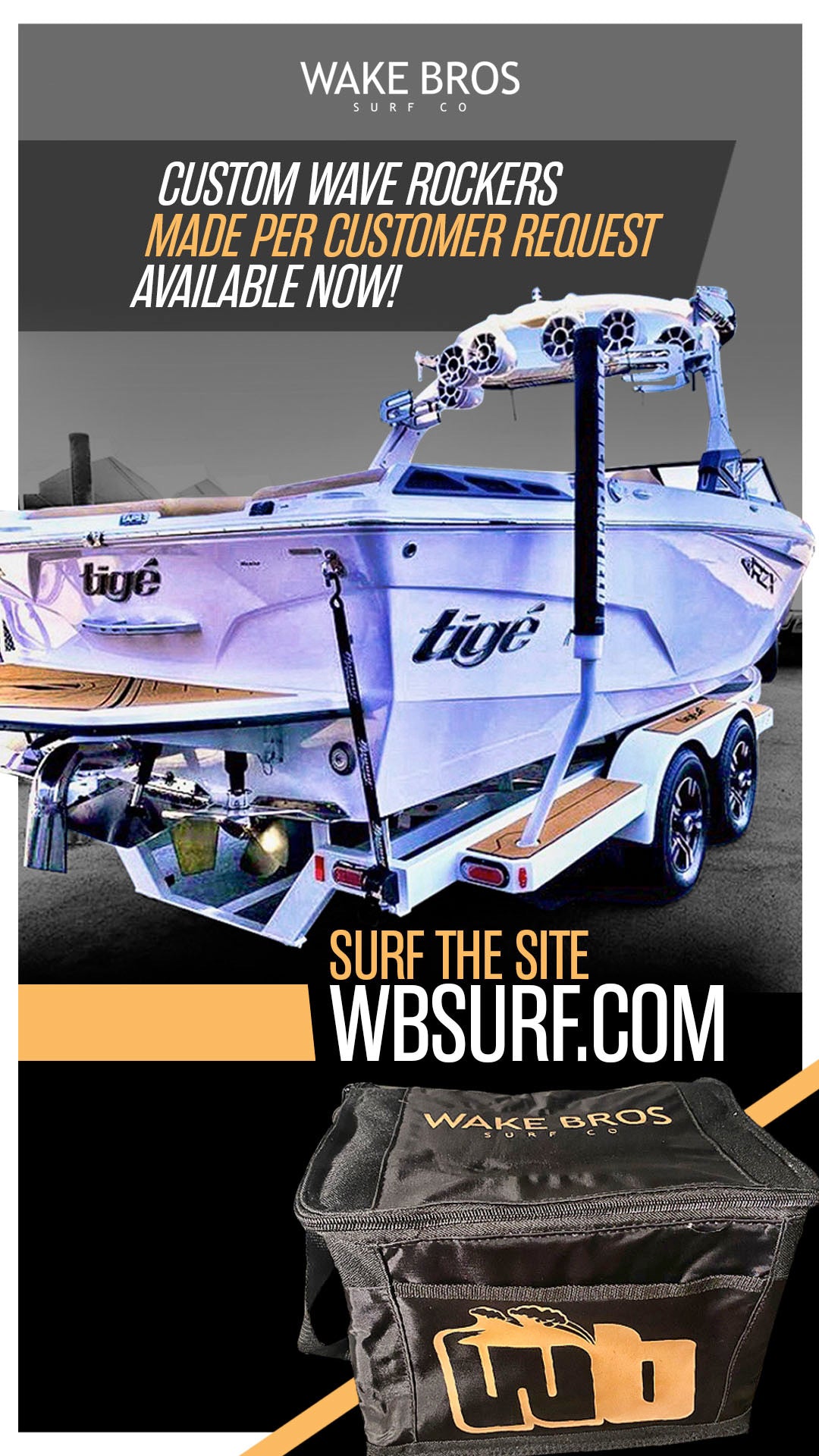 Custom “WAVE ROCKERS” available now. – Wake Bros