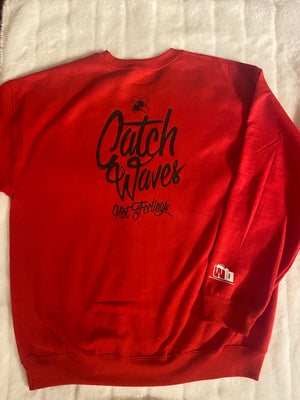 “Red Catch Waves”